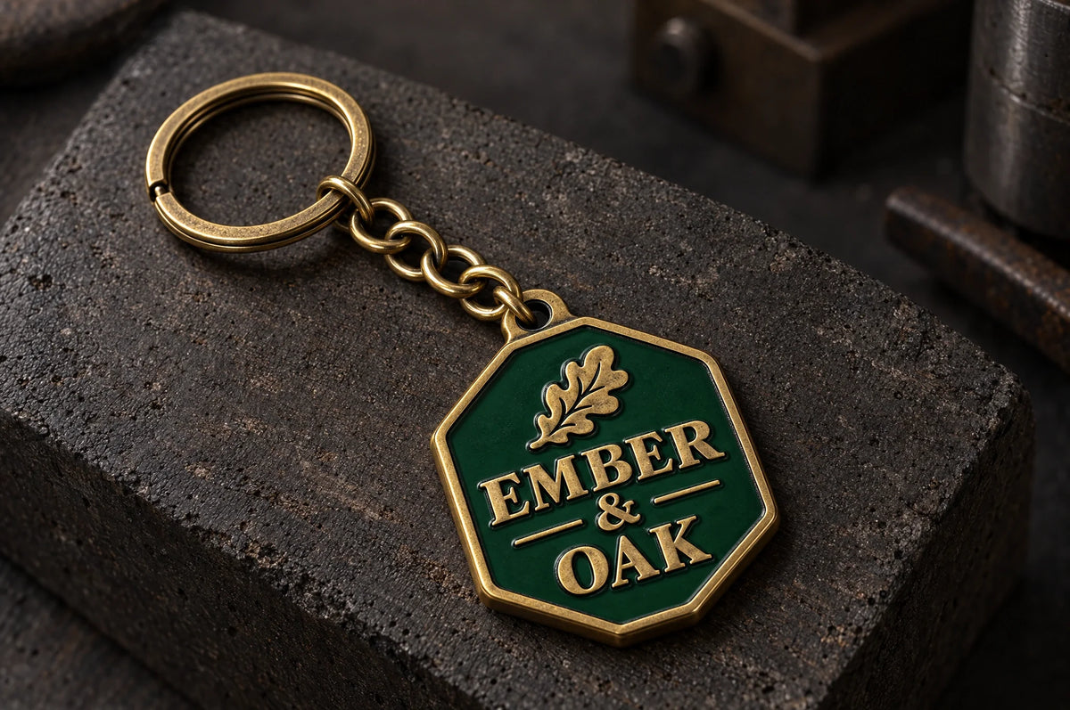 PVC, metal or embroidered keyrings: which suits your brand?