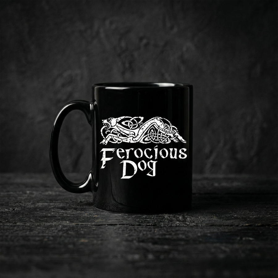 Black Screen Printed Mugs