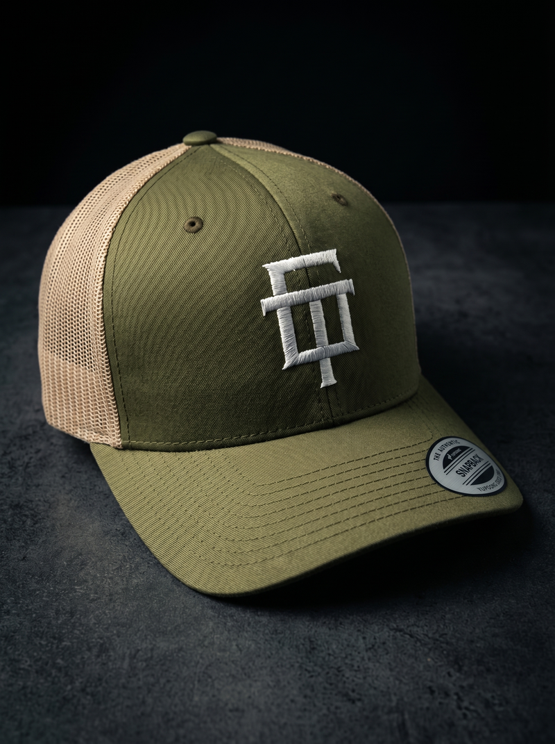 Premium Mesh Trucker Caps: custom design example, Project Print