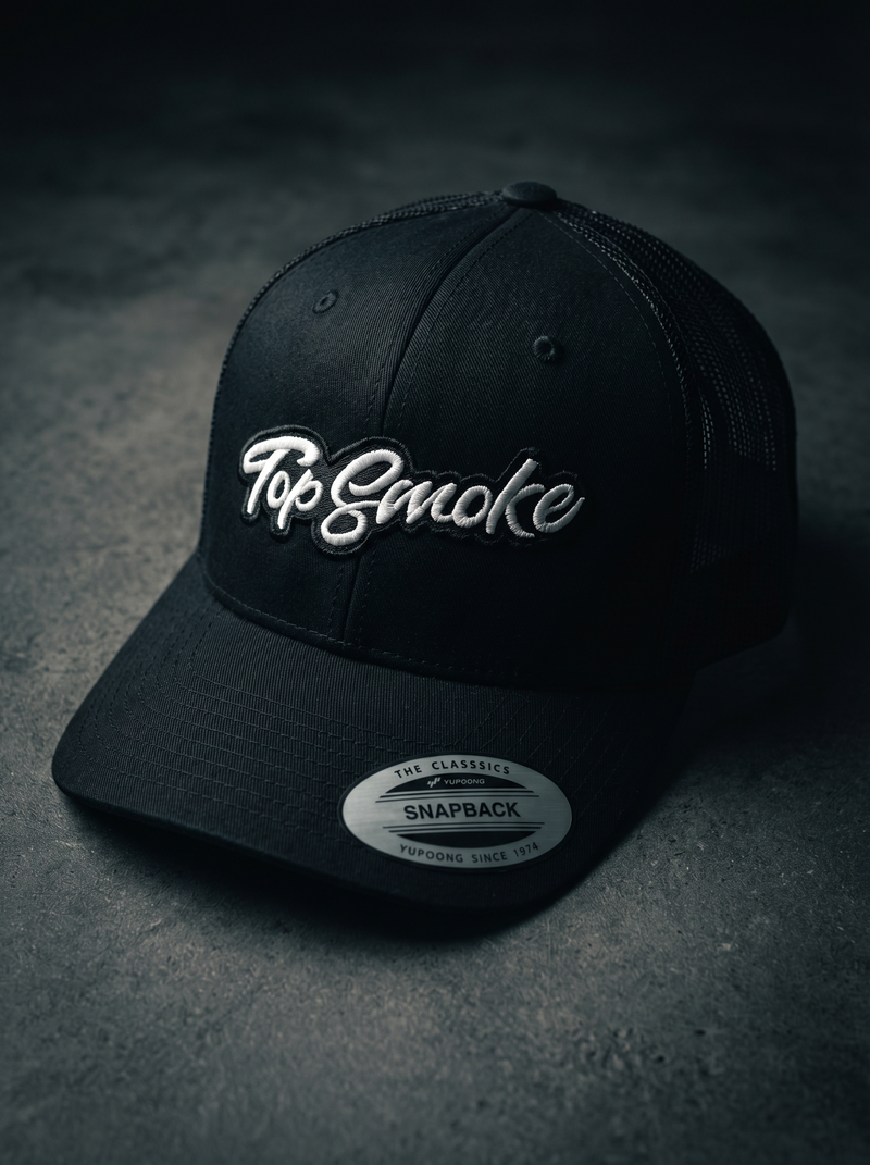 Premium Mesh Trucker Caps: custom design example, Project Print