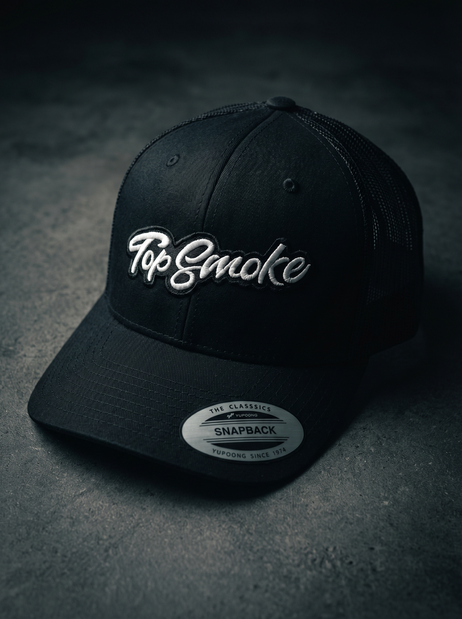 Premium Mesh Trucker Caps: custom design example, Project Print