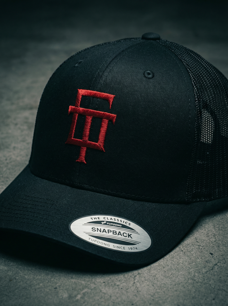 Premium Mesh Trucker Caps: custom design example, Project Print