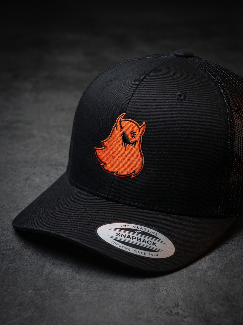 Premium Mesh Trucker Caps: custom design example, Project Print