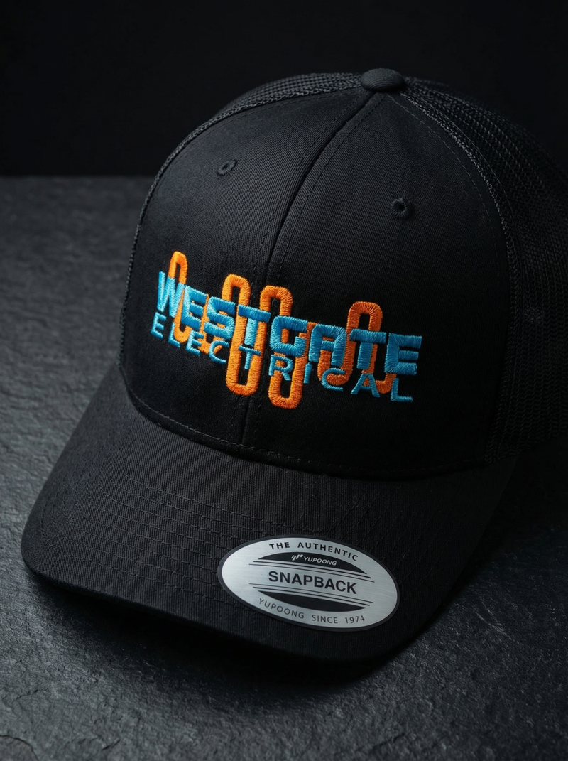 Premium Mesh Trucker Caps: custom design example, Project Print