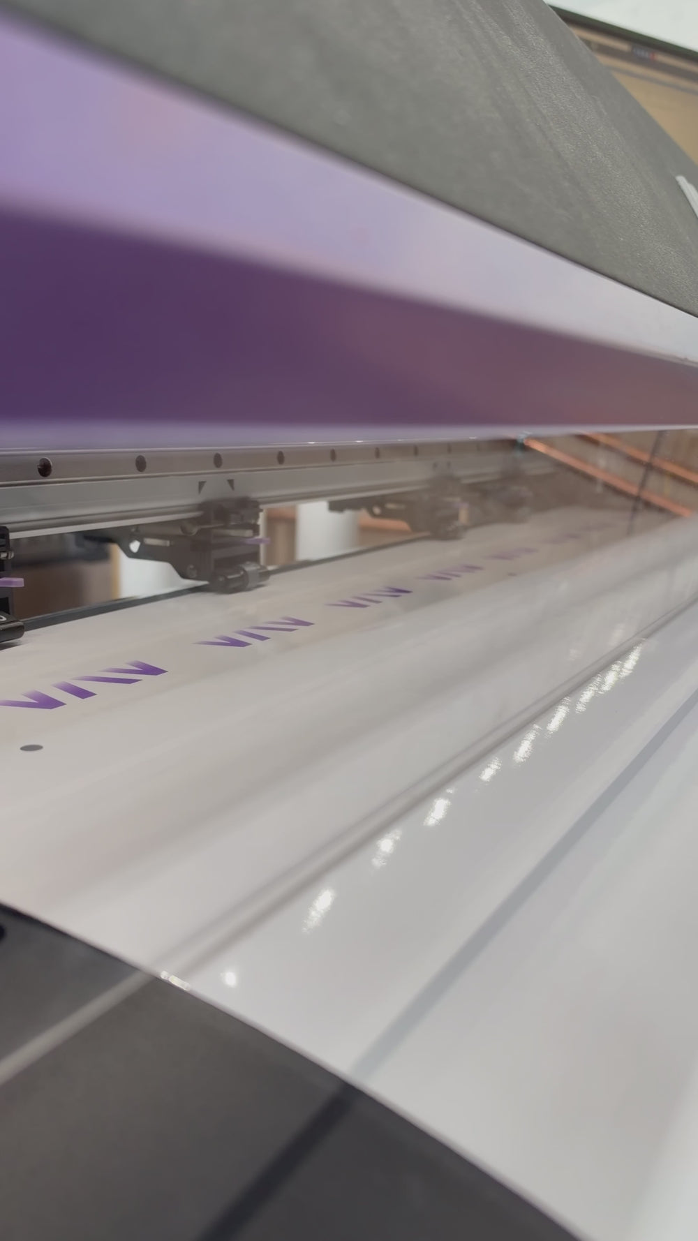Watch Project Print die-cut stickers being made