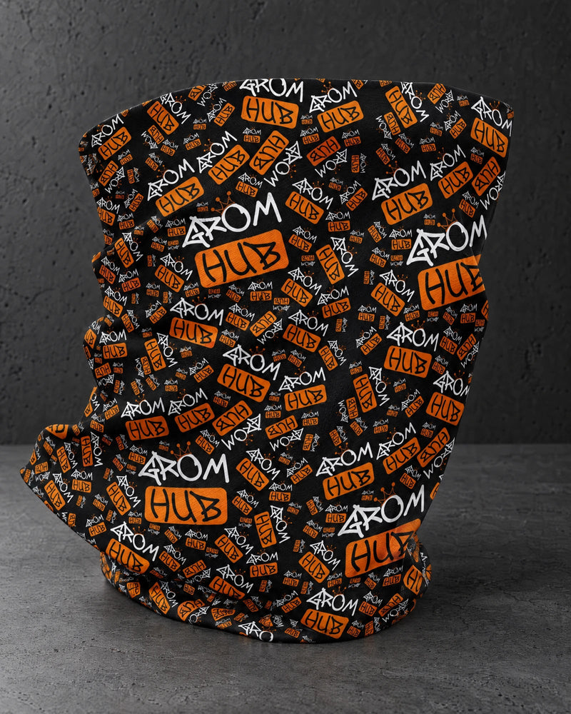 printed snoods on a charcoal studio surface — Projectprint