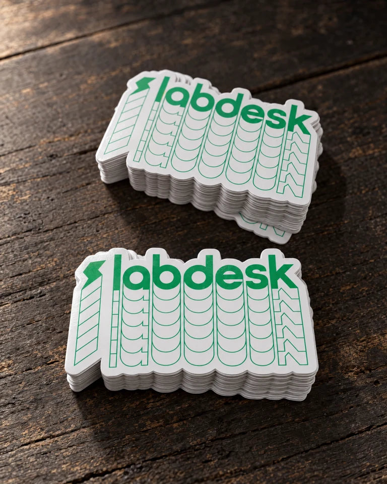die cut stickers labdesk outline logo stack — Projectprint