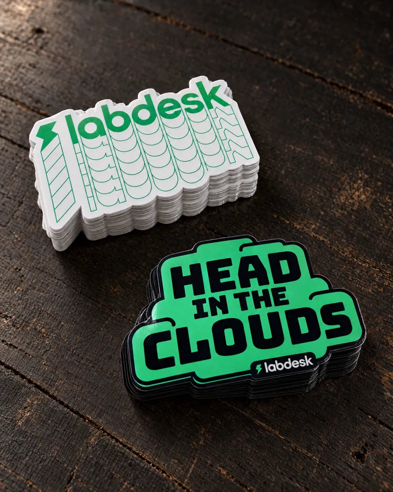 die cut stickers labdesk two designs editorial — Projectprint