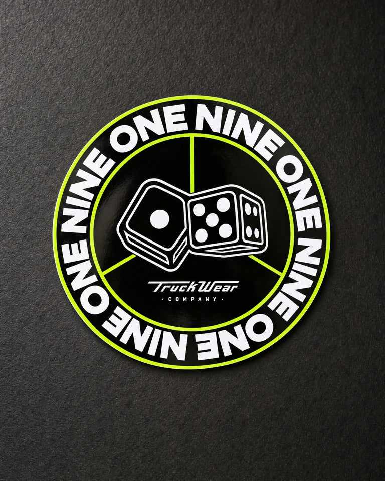 die cut stickers one nine dice hero — Projectprint