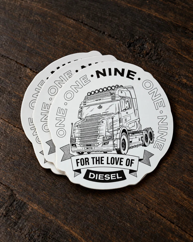 die cut stickers one nine for the love of diesel stack — Projectprint