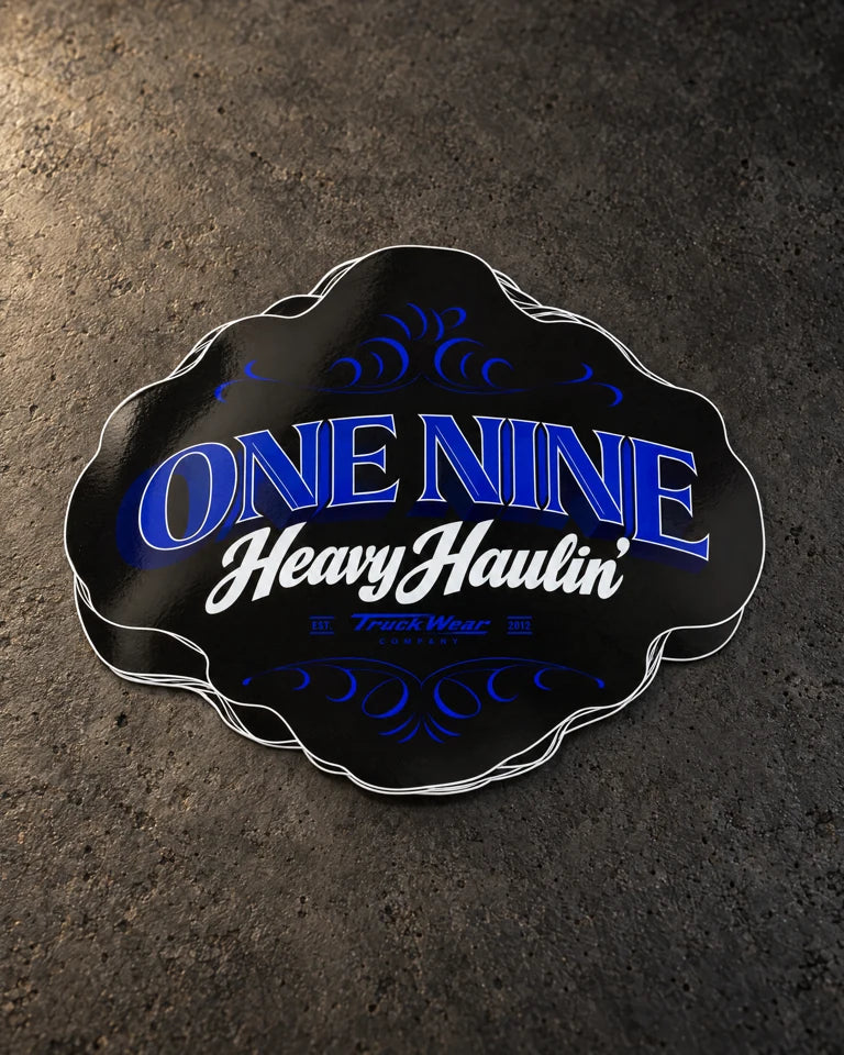 die cut stickers one nine heavy haulin hero — Projectprint
